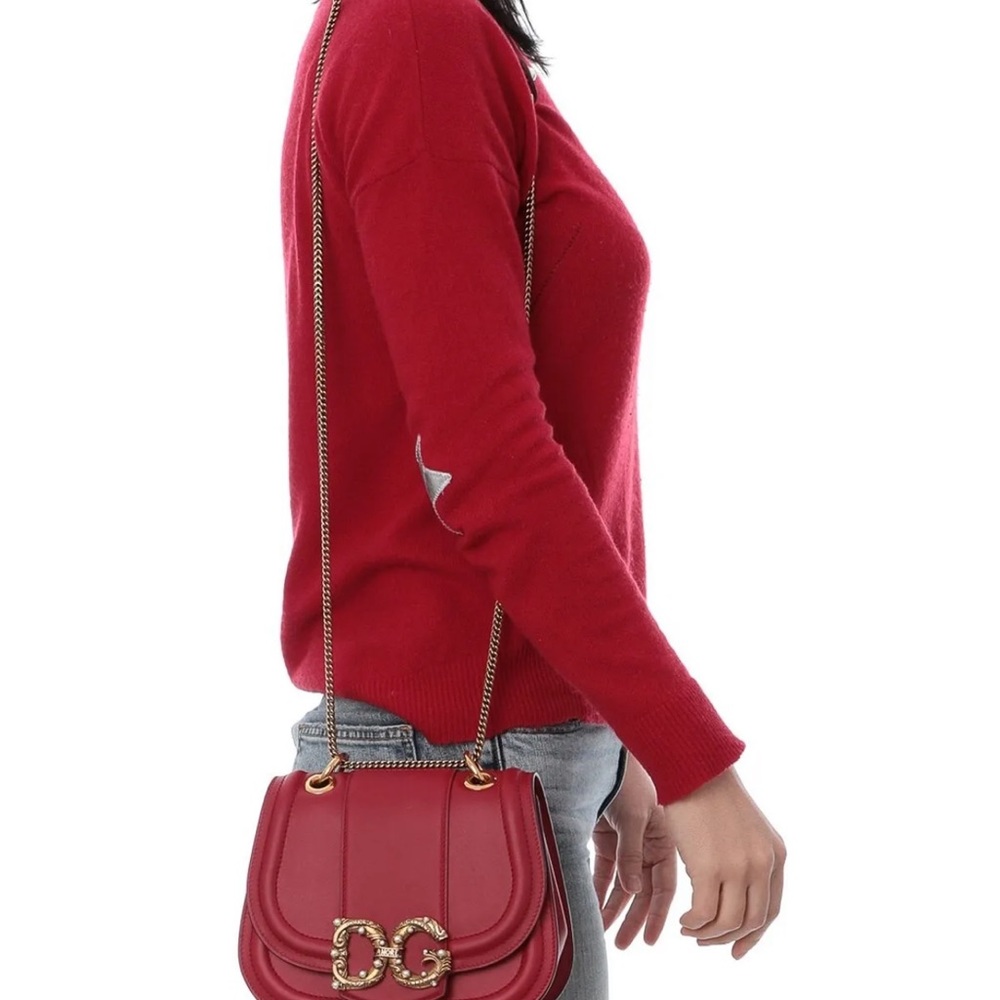 NEW Dolce & Gabbana DG Amore Crossbody Shoulder Bag Red - Picture 13 of 16